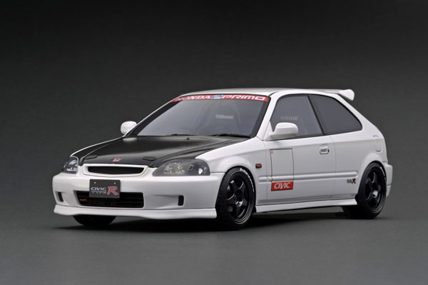イグニッションモデル 1/18 EK9 ホワイト イグニッションモデル 1/18 ホンダ シビック (EK9) タイプR