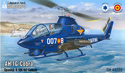 1/48 ベルAH-1Gコブラ戦闘ヘリ・イスラエル＆スペイン軍 プラモデル[スペシャルホビー]《発売済・在庫品》