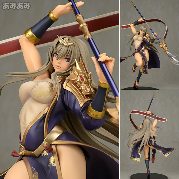 【中古】(本体A/箱B)三国志乱舞 関羽 1/8 完成品フィギュア[スクウェア・エニックス]《発売済・在庫品》