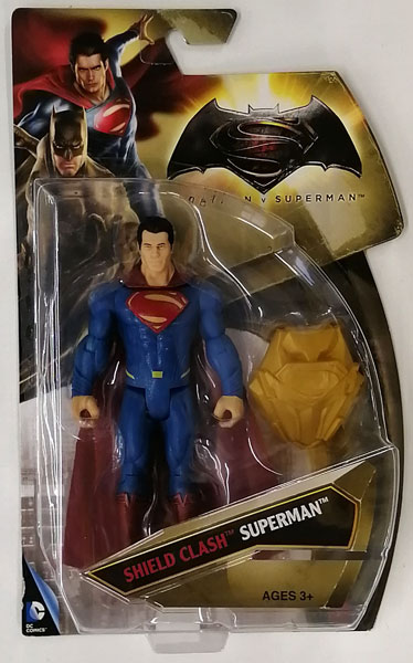 『バットマン vs スーパーマン』 マテル アクションフィギュア 6インチ 「ベーシック」 スーパーマン シールドクラッシュ