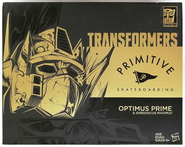 TRANSFORMERS PRIMITIVE SKATEBOARDING OPTIMUS PRIME & SHREDDICUS MAXIMUS (SDCC2017限定)