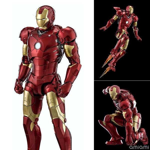 【中古】マーベル・スタジオ： インフィニティ・サーガ DLX アイアンマン・マーク3 1/12 可動フィギュア[スリー・ゼロ]