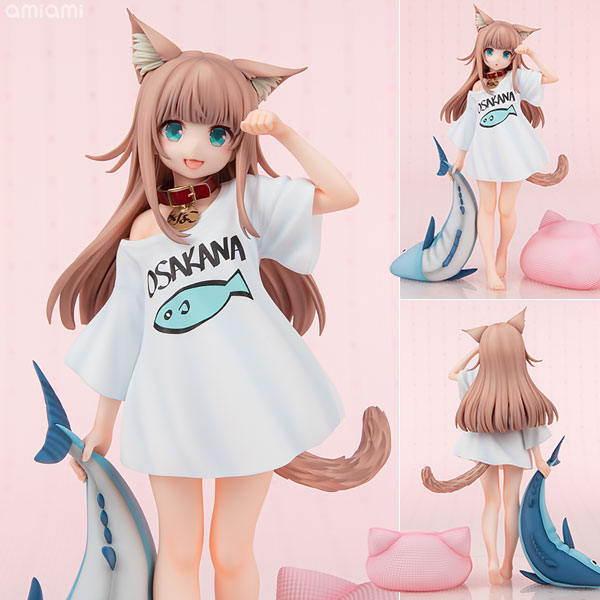 【限定販売】【特典】うちのねこが女の子でかわいい「きなこ」～おはようVer.～ 1/6 フィギュア あみあみ限定版[GOLDENHEAD]