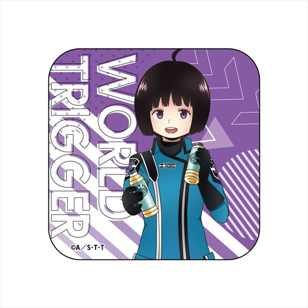 ワールドトリガー 休息 スクエア缶バッジ 雨取千佳[GRANUP]《在庫切れ》