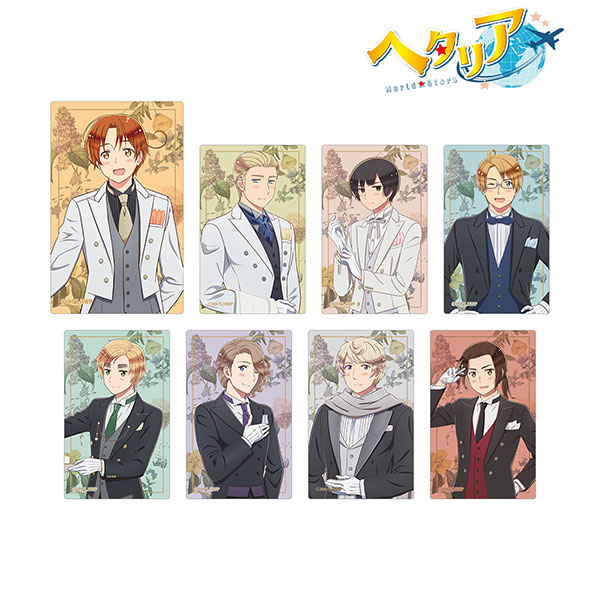 アニメ「ヘタリア World★Stars」 描き下ろしイラスト 執事ver. トレーディングカードステッカー 8個入りBOX[アルマビアンカ]《在庫切れ》