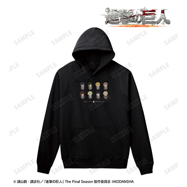 進撃の巨人 パーカー(ワンナイト人狼コラボドット絵ver.) レディース XXL[アルマビアンカ]《在庫切れ》