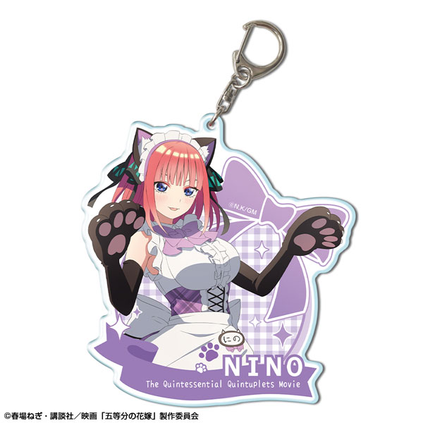 映画「五等分の花嫁」 ビッグアクリルキーホルダー デザイン02(中野二乃)[描き下ろし]（再販）[ライセンスエージェント]《発売済・在庫品》