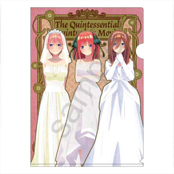 映画五等分の花嫁 アールヌーボーアート A4クリアファイル 集合A(ピンク)[GRANUP]《在庫切れ》