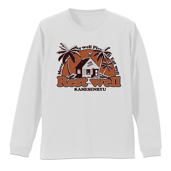 ドラゴンボール カメハウス 袖リブロングスリーブTシャツ/WHITE-XL（再販）[コスパ]《０５月予約》