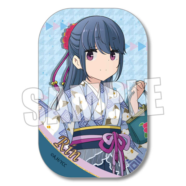 スクエア缶バッジ ゆるキャン△ SEASON2 志摩リン 和服ver.[ベルハウス