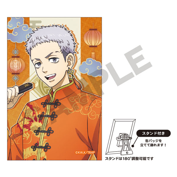 三ツ谷隆 缶バッジ 東リべ 三ツ谷隆 缶バッジ キャラバッジ パーカー