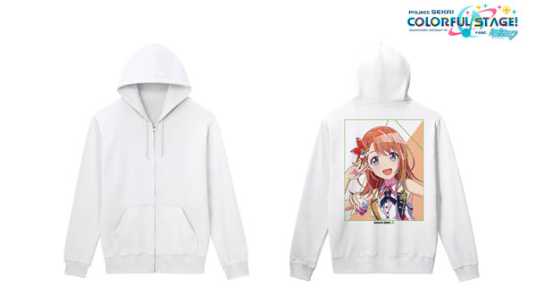 プロジェクトセカイ カラフルステージ！ feat. 初音ミク 花里みのり Ani-Art バックプリントジップパーカー レディース XXL《在庫切れ》