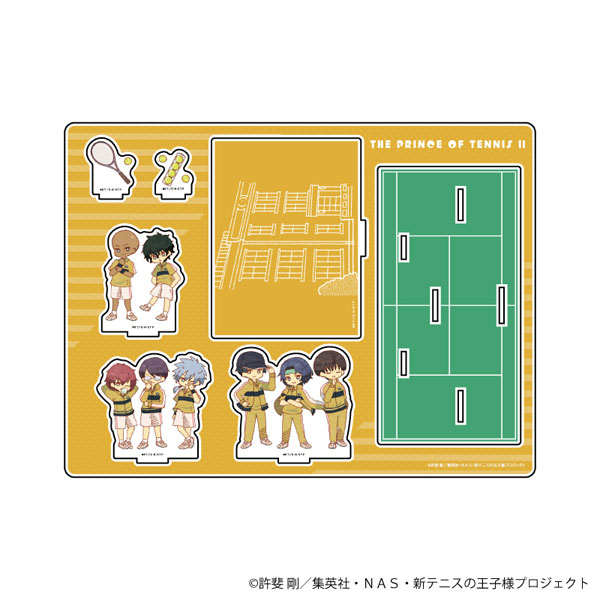 テニプリ　立海　アクリルジオラマ アクリルジオラマ「新テニスの王子様」06/立海大附属中学校(レトロ