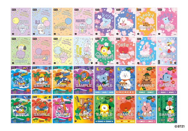 BT21 クリアカードコレクションガム2 16パック入りBOX (食玩 
