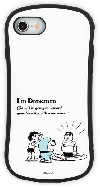 I’m Doraemon iPhone SE(第3世代/第2世代)/8/7/6s/6対応 ハイブリッドガラスケース きれいなジャイアン[グルマンディーズ]《在庫切れ》