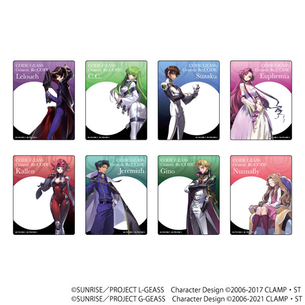 アクリルカード「コードギアス Genesic Re；CODE」02/ 8個入りBOX[A3]《在庫切れ》