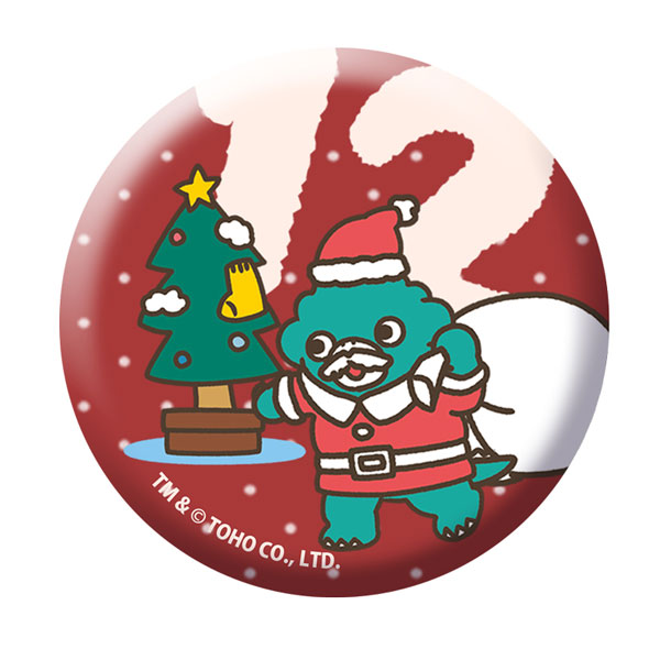 ちびゴジラ 季節缶バッジ「ちびゴジラの12月」[アクセルグラフィック