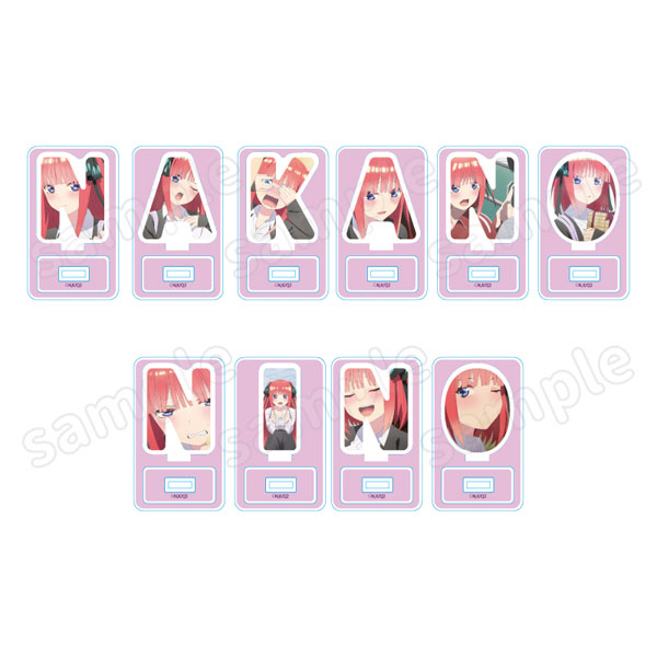 五等分の花嫁∬ ネームロゴアクリルスタンド 二乃 10個入り