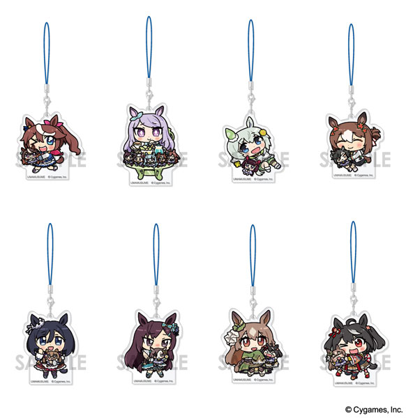 8個セット ウマ娘 アクリルストラップ ぬいぐるみといっしょ Vol.2 ウマ娘 プリティーダービー アクリルストラップ～ぬいぐるみといっしょ