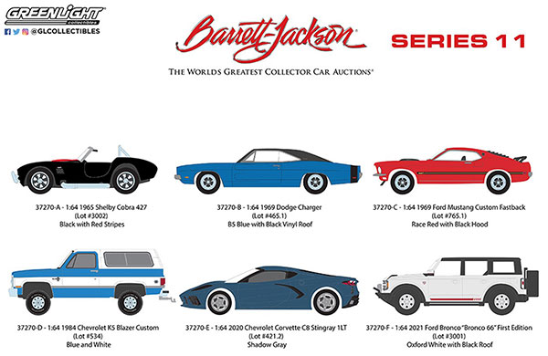 1/64 Barrett-Jackson 'Scottsdale Edition' Series 11 6種セット