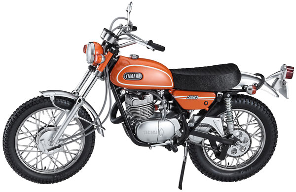 1/10 ヤマハ トレール DT250 “マンダリンオレンジ” プラモデル