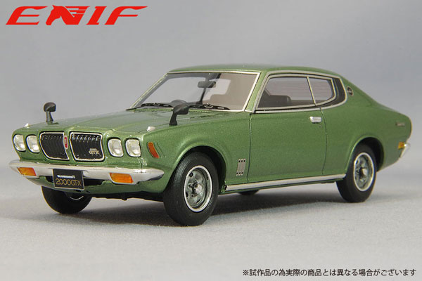 ミニカー　1/43 日産 ブルーバードU 2000GTX 2ドア ハードトップ 1974年型(ダークグレーメタリック) [ENIF0074] 1/43 日産 ブルーバードU 2000GTX 2ドア ハードトップ 1974年型