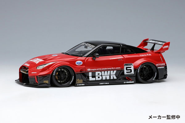 1/43 LB-シルエットワークス GT 35GT-RR レッド / ブラック[メイク