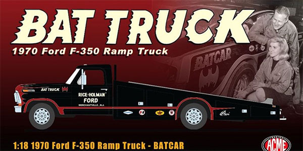 1/18 1970 Ford F-350 Ramp Truck - Batcar[ACME]《在庫切れ》
