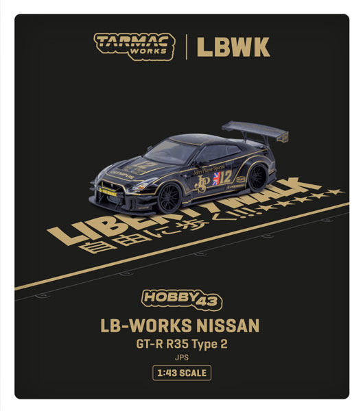 1/43 LB-WORKS NISSAN GT-R R35 type 2 JPS[Tarmac Works]《発売済・在庫品》