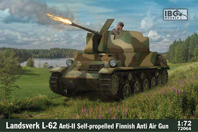 1/72 ランツベルクL-62アンティII対空自走砲・フィンランド軍 プラモデル[IBG]《発売済・在庫品》