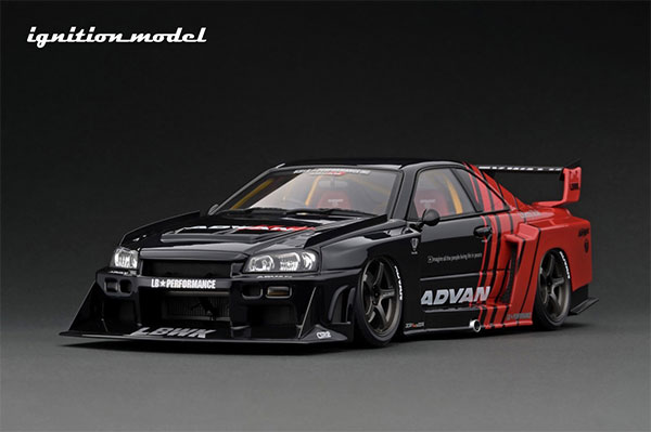 1/18 LB-ER34 Super Silhouette SKYLINE Black/Red[イグニッション