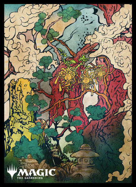 マジック：ザ・ギャザリング プレイヤーズカードスリーブ MTGS-220 『神河：輝ける世界』 浮世絵 土地 ≪森≫ (A) パック[エンスカイ]《発売済・在庫品》