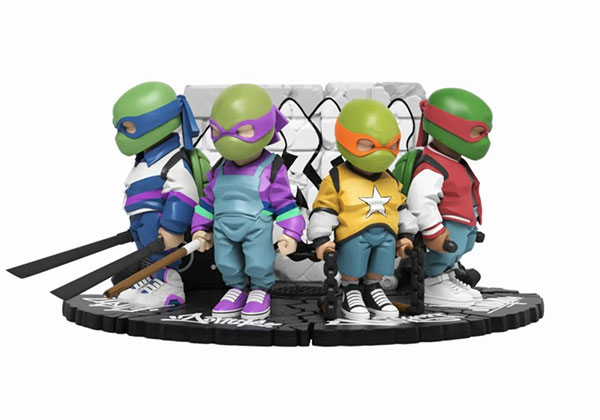 TMNT タートルズ by Danil Yad ビニールアートスタチュー セット[マイティージャックス]《在庫切れ》