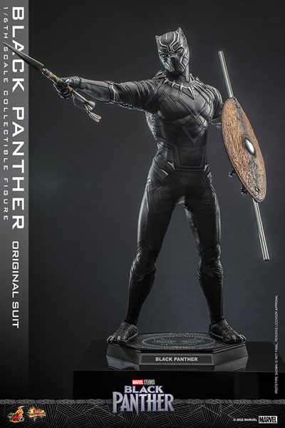 【中古】ムービー・マスターピース 1/6 ブラックパンサー オリジナル・スーツ[ホットトイズ] 同梱不可