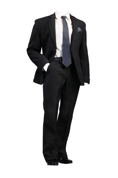 1/6 メンズスーツ 2022秋新作 X37 ブラック (ドール用)[POP Toys