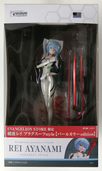 中古】(本体A/箱B)ドリームテック ヱヴァンゲリヲン新劇場版 綾波レイ プラグスーツstyle パールカラーedition 1/7 完成品フィギュア  (EVANGELION STORE限定)[WAVE]《発売済・在庫品》