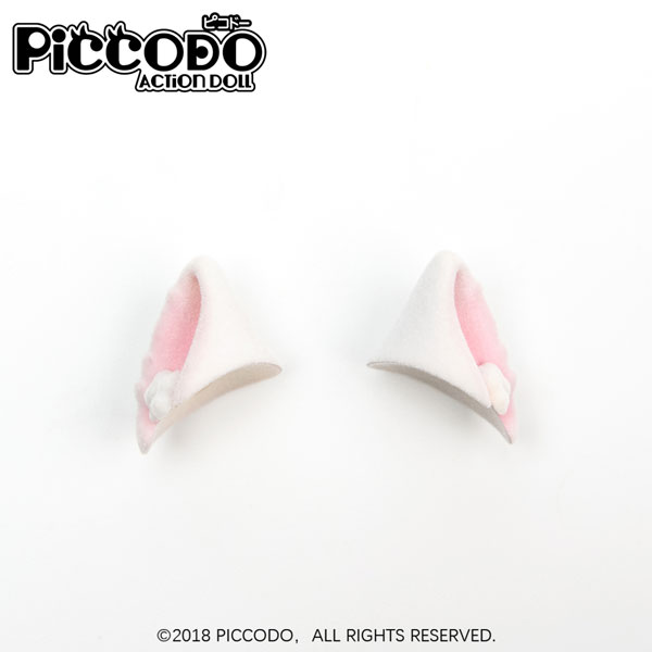 PICCODO ACTION DOLL フロッキング猫耳 ホワイトC (ドール用)[GENESIS]《１１月仮予約》