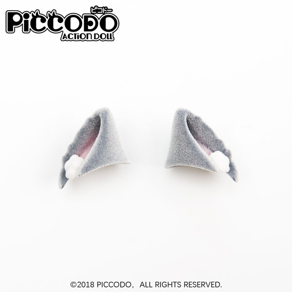 PICCODO ACTION DOLL フロッキング猫耳 グレーC (ドール用)[GENESIS]《１１月仮予約》