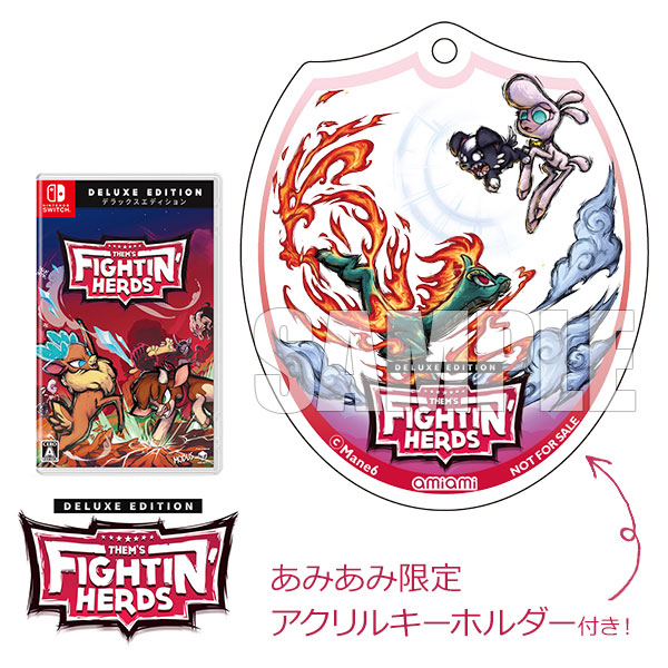 【あみあみ限定特典】Nintendo Switch Them’s Fightin’ Herds： Deluxe Edition[H2 Interactive]《１０月予約》