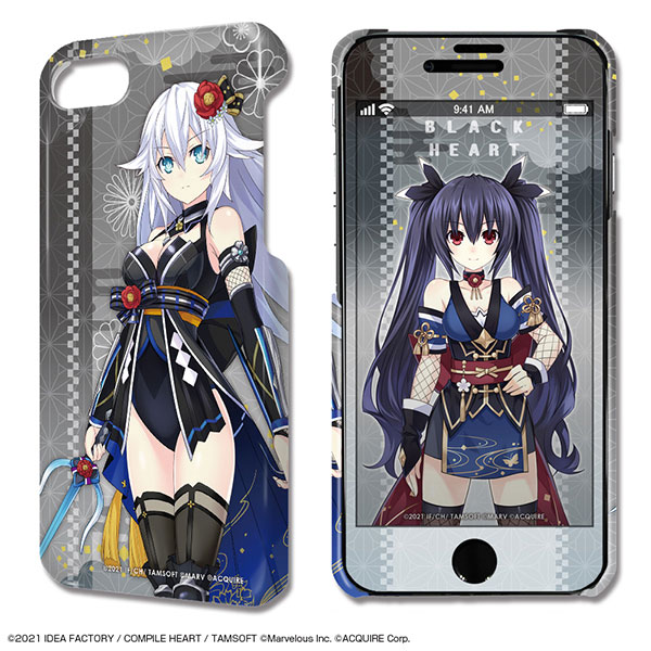 閃乱忍忍忍者大戦ネプテューヌ -少女達の響艶- iPhoneSE(第2世代)/8/7/6/6s ケース 02(ブラックハート)[ライセンスエージェント]《在庫切れ》