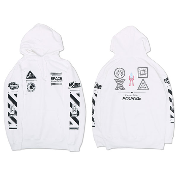 仮面ライダーフォーゼ SPACE ON YOUR HAND！！ フーディ ホワイト L[ナタリーストア]《在庫切れ》