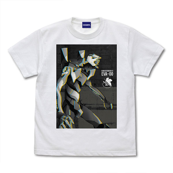 EVANGELION エヴァ零号機 エフェクトビジュアルTシャツ/WHITE-XL[コスパ]