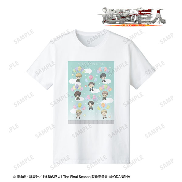 進撃の巨人 集合 POPOON Tシャツ レディース S[アルマビアンカ]《在庫切れ》