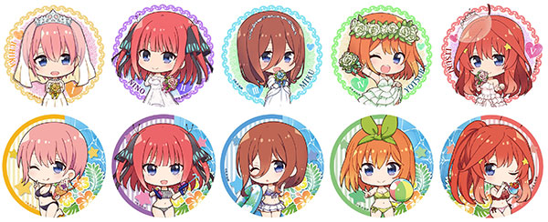 映画「五等分の花嫁」 ぷちちょこトレーディング缶バッジ 10個入りBOX[シーズナルプランツ]《在庫切れ》