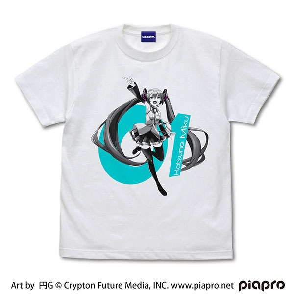 初音ミク Tシャツ 円G Ver./WHITE-L（再販）[コスパ]《在庫切れ》