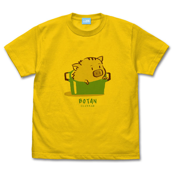 CLANNAD-クラナド- ボタンイラスト Tシャツ/CANARY YELLOW-M[コスパ]