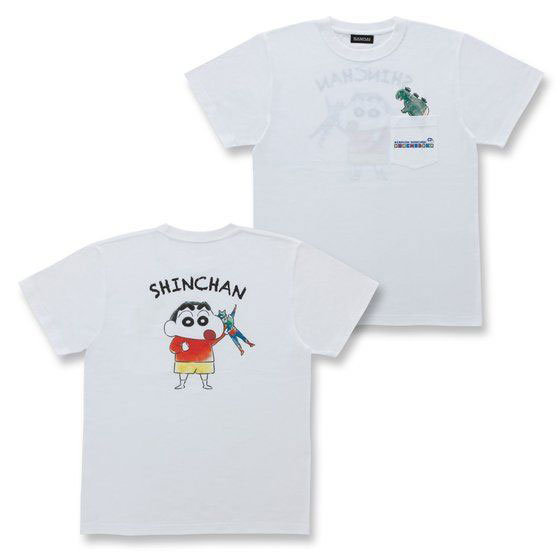 クレヨンしんちゃん OMOCHABOKO ポケット付きTシャツ しんちゃん L[バンダイ]《在庫切れ》