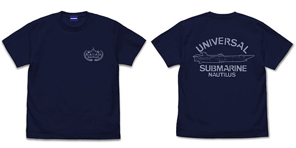 ふしぎの海のナディア ノーチラス号 Tシャツ/NAVY-S[コスパ]