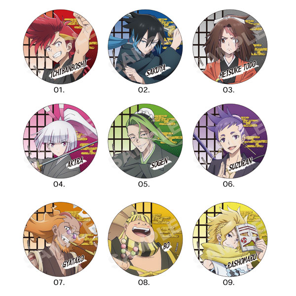 ブッチギレ！ メタリック缶バッジ 01 第1弾 BOX A 9個入りBOX[CS.FRONT