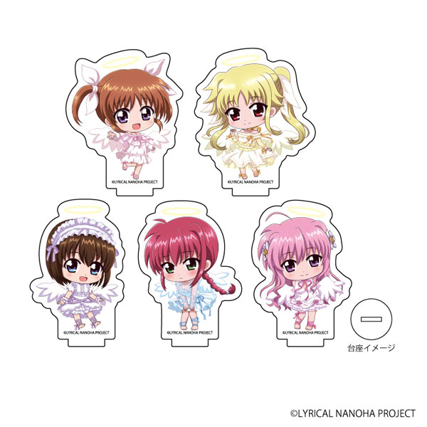 アクリルぷちスタンド「魔法少女リリカルなのはシリーズ」08/天使ver. ミニキャラ 5個入りBOX[A3]《在庫切れ》